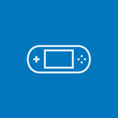 Game console gadget line icon.