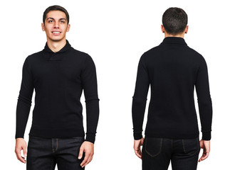 Young man in fashion concept isolated on white