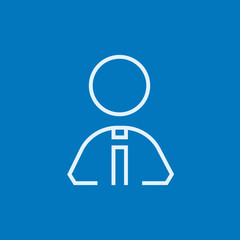 Businessman line icon.