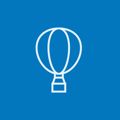 Hot air balloon line icon.