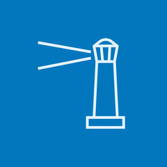Lighthouse line icon.