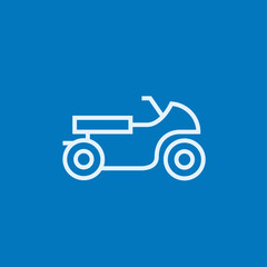 Motorcycle line icon.