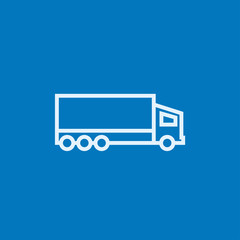 Delivery truck line icon.