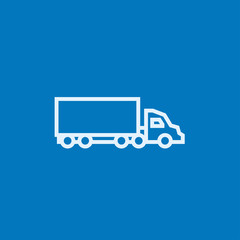 Delivery truck line icon.