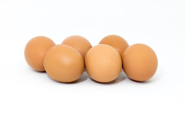 Hen eggs for cooking.