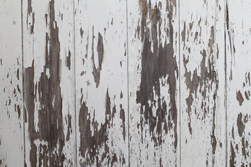 white paint is peeling