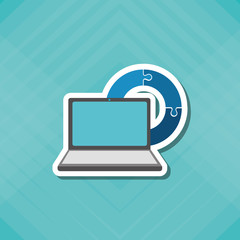 laptop icon design, Vector illustration