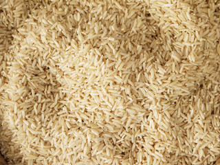 Brown rice background texture