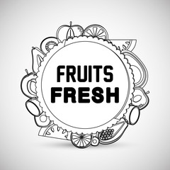 Fruits icon design, Vector illustration