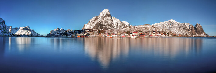 Reine, Lofoten Islands, Norway - obrazy, fototapety, plakaty