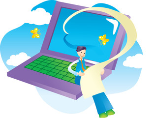 학원 학교 일러스트