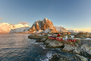 Crédence de cuisine en verre imprimé Reinefjorden Hamnoy - Lofoten Island, Norway