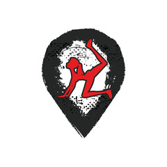 fitness grunge pointer