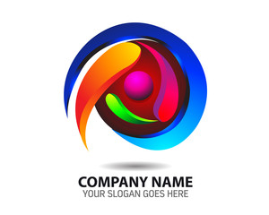 Natural Energy Resource Company Logo Icon Vector Template