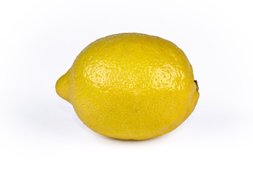 Ripe lemons. Isolated on white background