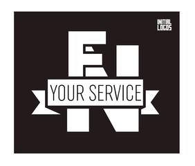 FN Initial Logo for your startup venture