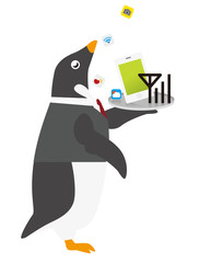 アデリーペンギン スマートフォン