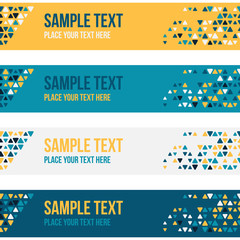 Obraz premium Patterned banners backgrounds with small spots