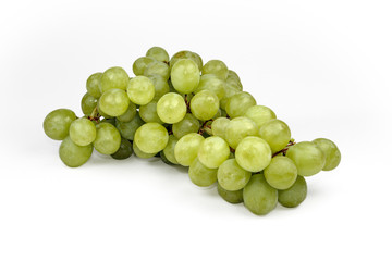 white grape on white background