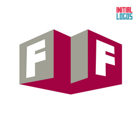 Fototapeta premium FF Initial Logo for your startup venture