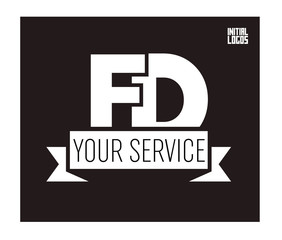 FD Initial Logo for your startup venture
