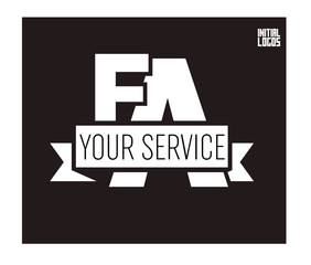 FA Initial Logo for your startup venture