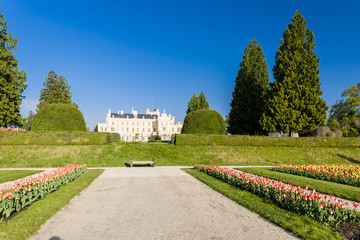 Lednice Palace with garden, Czech Republic