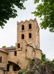St Martin du Canigou monastery, Pyrenees-Orientales department, France