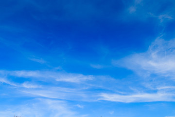 White cloud in the blue sky