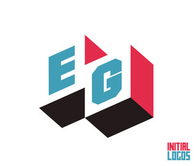 Fototapeta premium EG Initial Logo for your startup venture