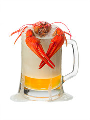 Lobster with beer