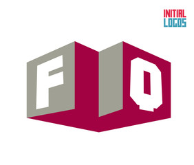 Fototapeta premium FQ Initial Logo for your startup venture