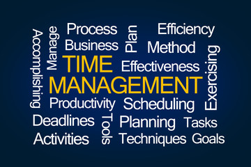 Time Management Word Cloud
