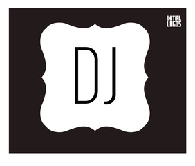 DJ Initial Logo for your startup venture