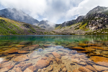 Obraz premium Lake on a plateau on Kackar Mountains in the Black Sea Region, Turkey
