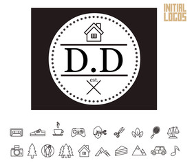 DD Initial Logo for your startup venture