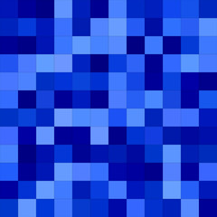 Blue abstract square mosaic background design
