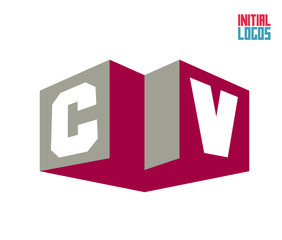 CV Initial Logo for your startup venture