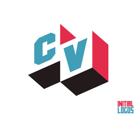 CV Initial Logo for your startup venture