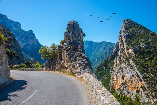 The Hairpin Bend On A Mountain Road