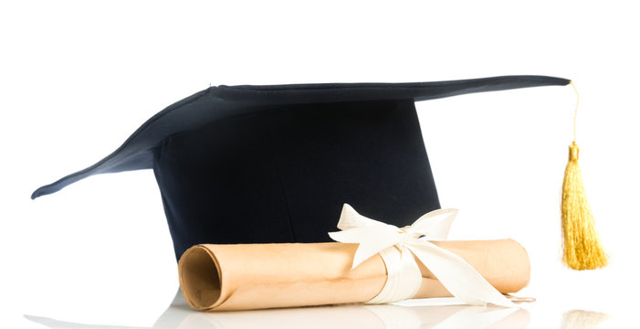 Graduation Hat And Diploma