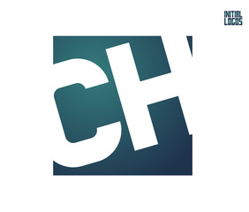 Fototapeta premium CH Initial Logo for your startup venture