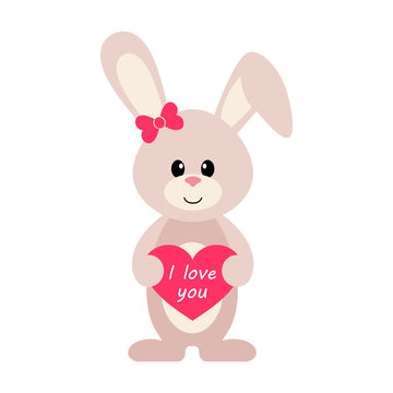 bunny with heart