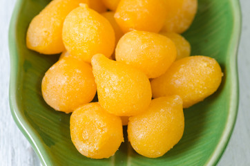 Tong Yod (Sweet Egg Yolks Drops)