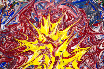 Acrylic paints - texture and colors