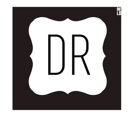 DR Initial Logo for your startup venture