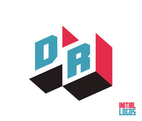 DR Initial Logo for your startup venture