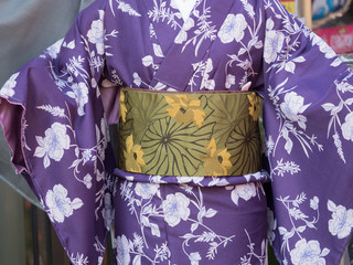 ディスプレーされた着物