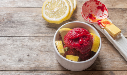Homemade Organic Berry Sorbet