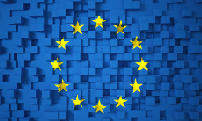 3d europe flag © tiero
